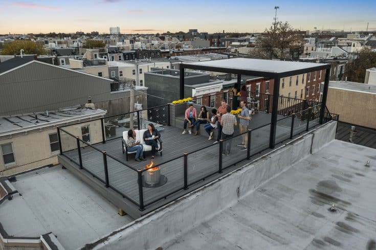 Custom Rooftop Deck in Philadelphia, PA (19146)