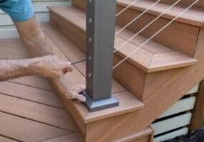 How a Professional Installs a Deck Railing